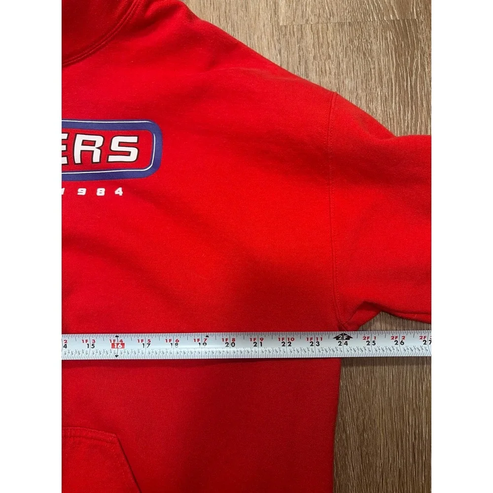 NBA LA‎ Clippers Red Pullover Hoodie Mens XL Est 1984 Graphic Sweatshirt